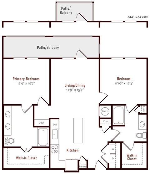 Alexan Pena Station Apartments in Denver, Colorado B4 Floor Plan